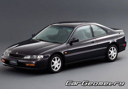 Honda Accord (CD3-8 CE1) 1993-1997 Body dimensions