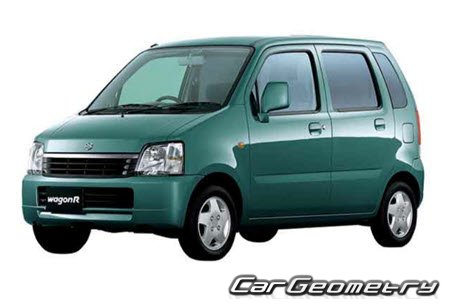 Suzuki Wagon R (MC11S MC21S MC22S) 1998-2003 Body dimensions