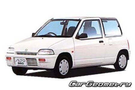 Suzuki Alto 1990-1994 Body dimensions