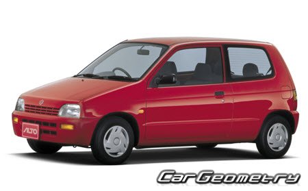 Suzuki Alto 1994-1998 Body dimensions