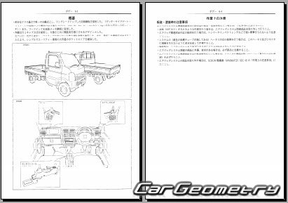 Mazda Scrum Truck (DG63T) 2002-2013 (RH Japanese market) Body dimensions