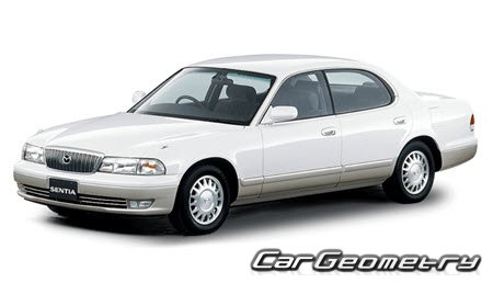 Mazda Sentia (HE) 1995–2000 Body dimensions