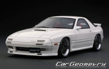 Mazda Savanna RX-7 (FC) 1985–1991 Body dimensions