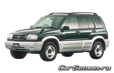 Mazda Proceed Levante 1997–1999 Body dimensions