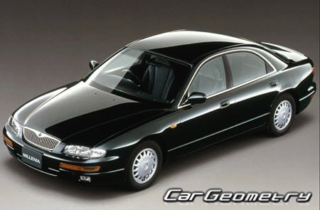 Mazda Millenia & Eunos 800 (TA) 1993-2000 Body dimensions