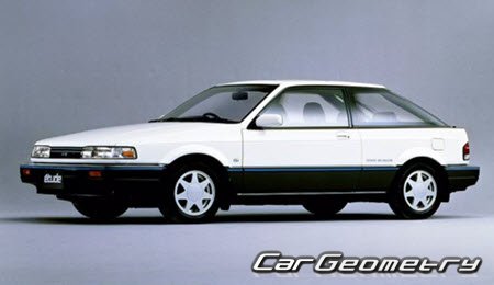 Mazda Etude (BF) 1987-1990 Body dimensions