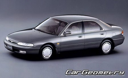 Mazda Cronos & Efini MS-6 (GE) 1991-1994 Body dimensions