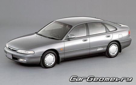 Mazda Cronos & Efini MS-6 (GE) 1991-1994 Body dimensions