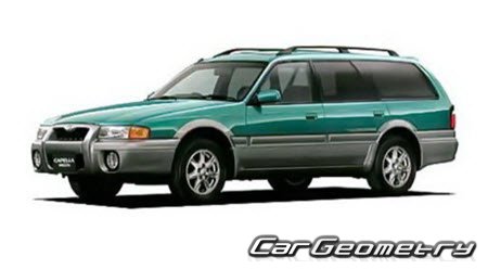 Mazda Capella (GD GV) 1987-1997 Body dimensions