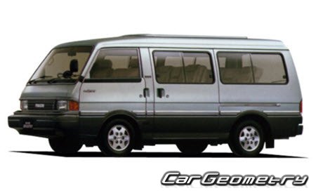 Mazda Bongo Brawny (SR) 1983-1994 Body dimensions