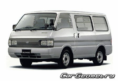 Mazda Bongo (SS) 1996-1999 Body dimensions