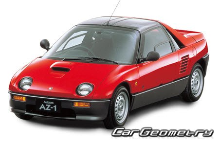 Mazda Autozam AZ-1 (PG6SA) 1992-1995 Body dimensions