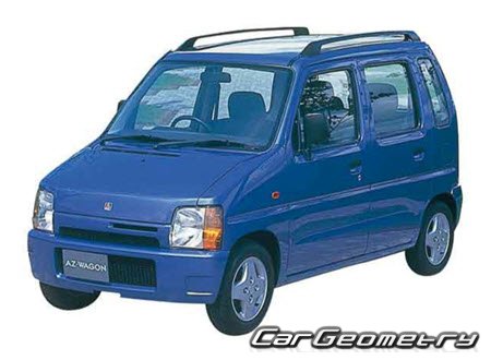 Mazda AZ-Wagon 1993-1998 Body dimensions