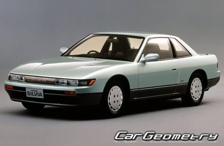 Nissan Silvia (S13) 1988-1993 Body dimensions