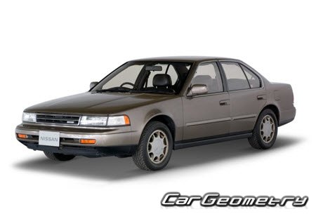 Nissan Maxima (J30) 1988-1993 Body dimensions