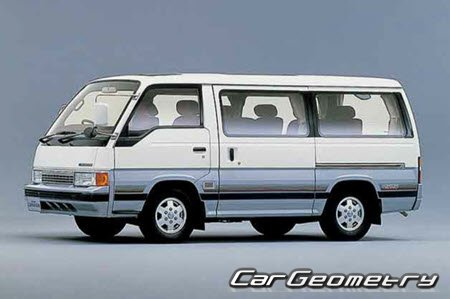 Nissan Caravan (E24) 1986-2001 Body dimensions