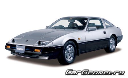 Nissan Fairlady Z (Z31) 1983-1989 Body dimensions