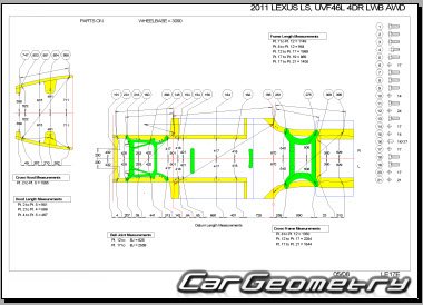 Lexus LS600H LS600HL (UVF45 UVF46) 2007-2012 Collision Repair Manual