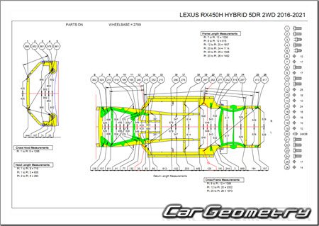 Lexus RX450h (GYL25) 2016-2021 Collision Repair Manual