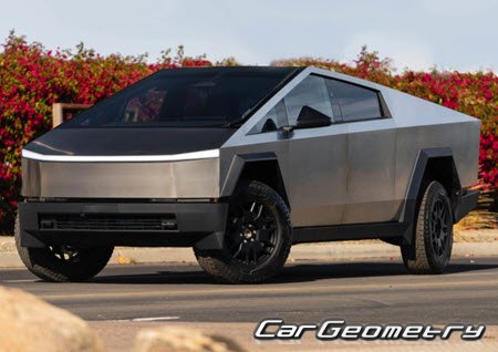 Tesla Cybertruck from 2024 Body dimensions