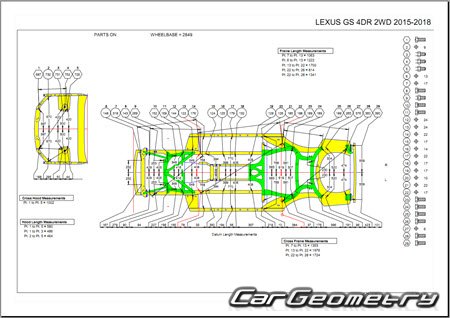 Lexus GS200T, GS300, GS350 (GRL16, GRL12, ARL10) 2016-2020 Collision Repair manual