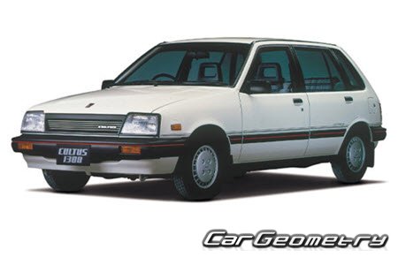 Suzuki Cultus (3DR 5DR) 1984-1988 Body dimensions