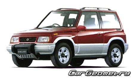 Suzuki Escudo 1995-1997 Body dimensions