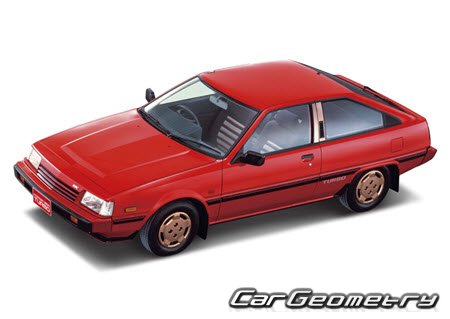 Mitsubishi Cordia & Tredia 1982-1987 Body dimensions