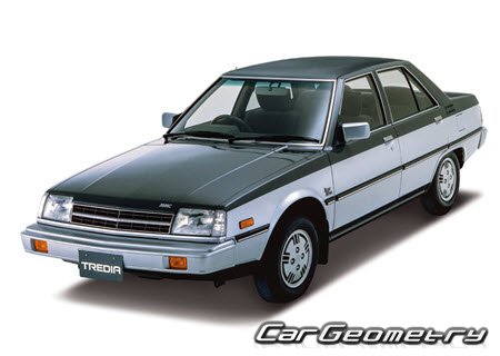 Mitsubishi Tredia 1982-1987 Body dimensions