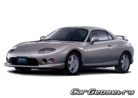 Mitsubishi FTO (DE2A DE3A) 1994-2001 Body dimensions