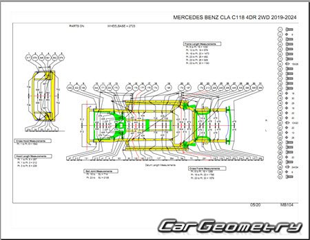 Mercedes CLA-Class (C118) from 2019 Body dimensions