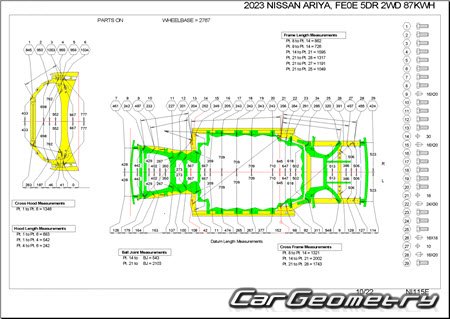 Nissan Ariya (FE0) from 2022 Body Repair Manual