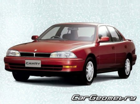 Toyota Camry (V30) 1990-1994 Body dimensions