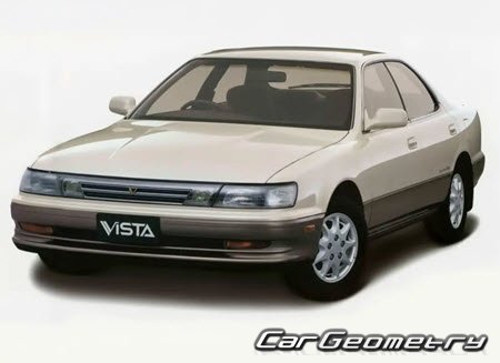 Toyota Vista (V30) 1990-1994 Body dimensions