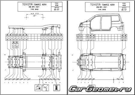 Toyota LiteAce Noah & TownAce Noah 1996–2001 (RH Japanese market) Body Repair Manual