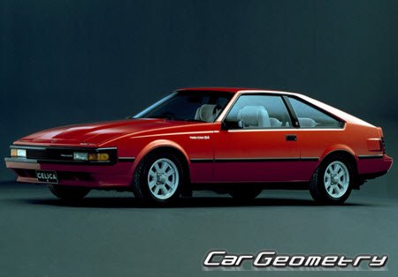 Toyota Celica XX (GA61 MA61 MA63) 1981-1985 Body dimensions