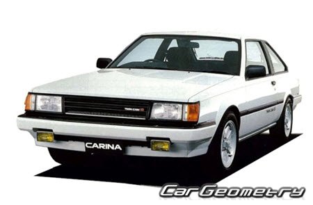 Toyota Carina (A60) 1981–1988 Body dimensions