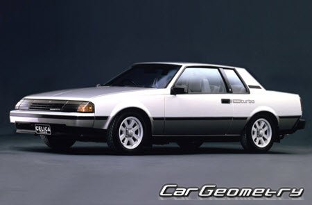 Toyota Celica (A60) 1981-1985 Body dimensions