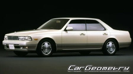 Nissan Laurel (C34) 1993-1997 Body dimensions