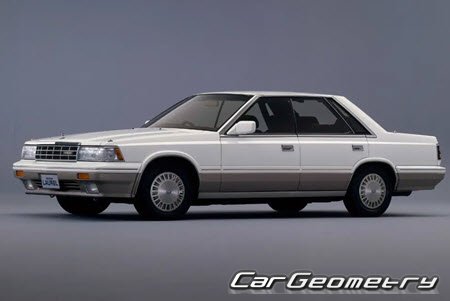 Nissan Laurel (C32) 1984-1988 Body dimensions