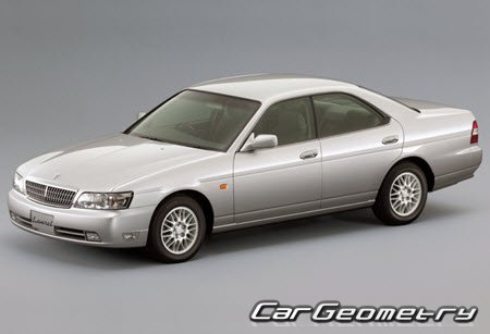 Nissan Laurel (C35) 1997-2002 Body dimensions