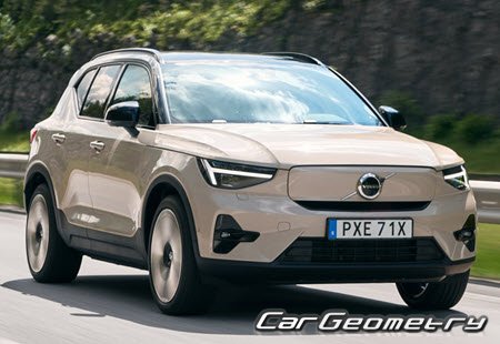 Volvo XC40 (EX40) Recharge 2020-2028 Body dimensions