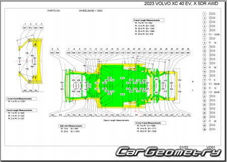 Volvo XC40 (EX40) Recharge 2020-2028 Body dimensions