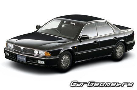 Mitsubishi Diamante & Sigma 1990-1994 Body dimensions