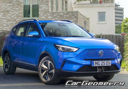 MG ZS EV 2021-2024 Body dimensions