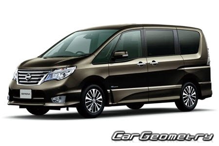 Nissan Serena (C26) 2010-2016 Body dimensions