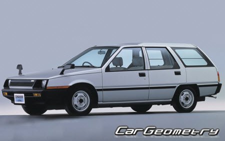 Mitsubishi Lancer & Mirage Wagon 1985-1992 Body dimensions