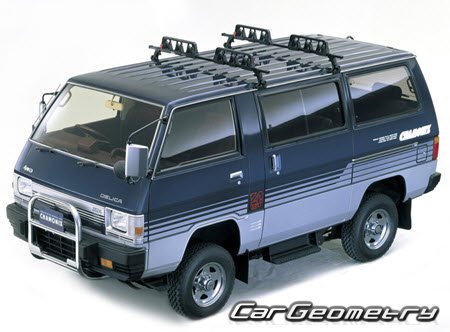 Mitsubishi Delica 1982-1986 Body dimensions