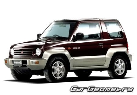 Mitsubishi Pajero Jr & Pajero Mini 1994-1998 Body dimensions