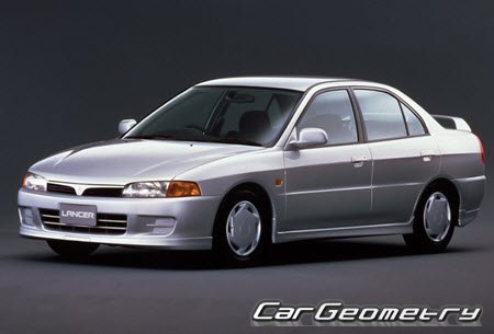 Mitsubishi Lancer & Mirage 1995-2000 Body dimensions